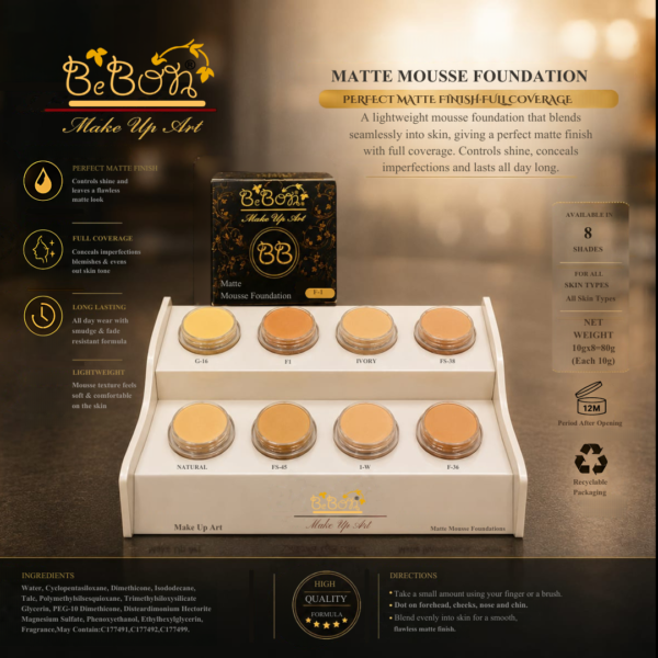 Beige and Brown Traditional Eid Al-Adha Instagram Post BEBON Make Up Art Matte Mousse Foundation