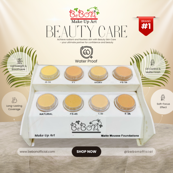 bebon m base 3 BEBON Make Up Art Matte Mousse Foundation